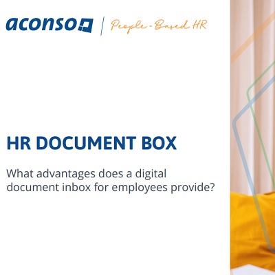 What advantages does a digital document inbox for employees provide?